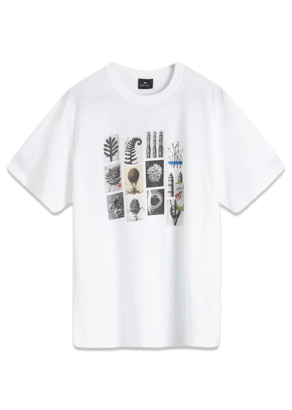 Reg Fit SS T Shirt Dessert - White-T-shirts-Paul Smith - PS-Butler Loftet