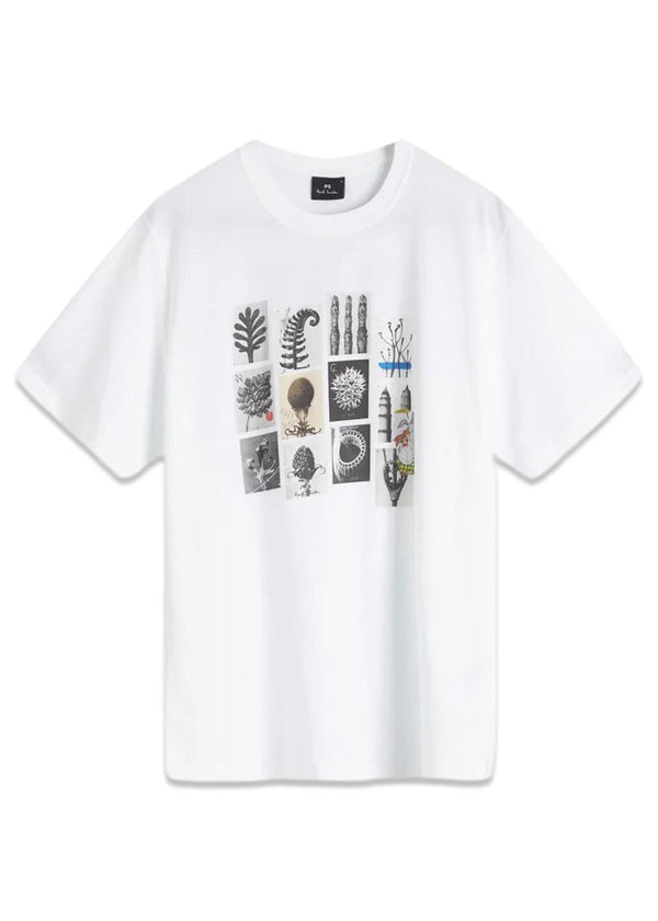 Reg Fit SS T Shirt Dessert - White-T-shirts-Paul Smith - PS-Butler Loftet