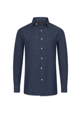 Reg Fit Wide Spread - Midnight Blue-Shirts-Oscar Jacobson-Butler Loftet