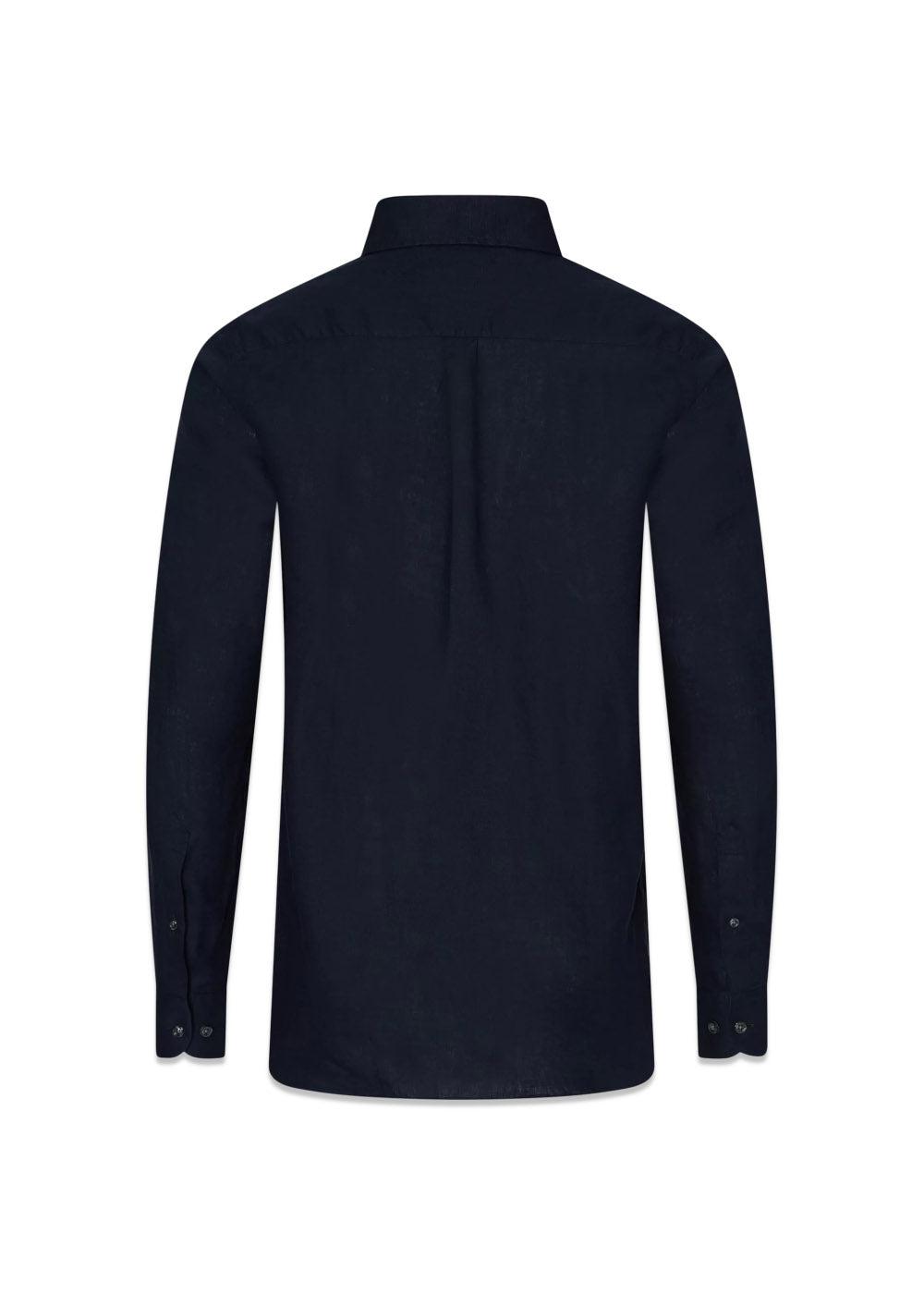 Regular Fit Signature Linen - Navy-Shirts-Oscar Jacobson-Butler Loftet