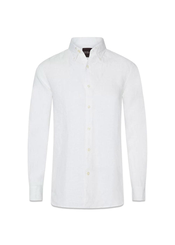 Regular Fit Signature Linen - Optical White