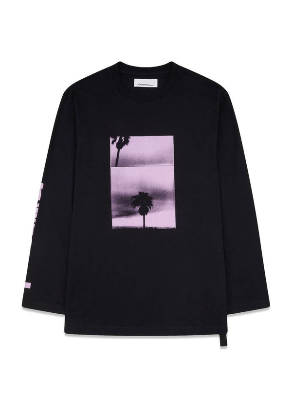 Regular LS Tee Panorama Print - Black-T-shirts-OAMC Peacemaker-Butler Loftet