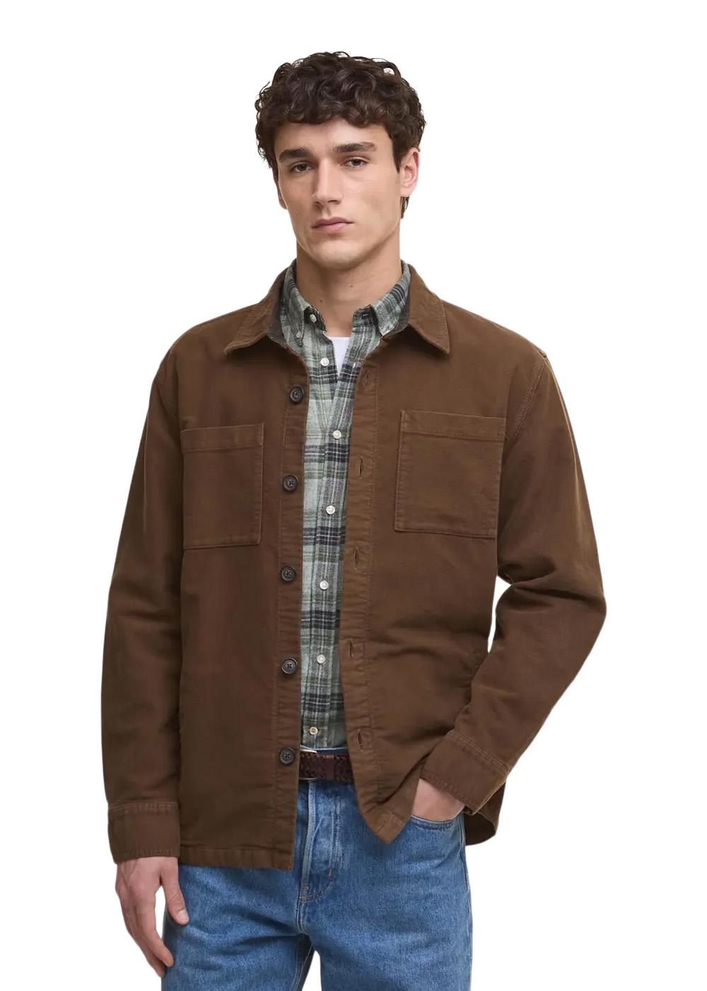 Regular Moleskin Overshirt - Dark Sand-Shirts-Barbour-Butler Loftet