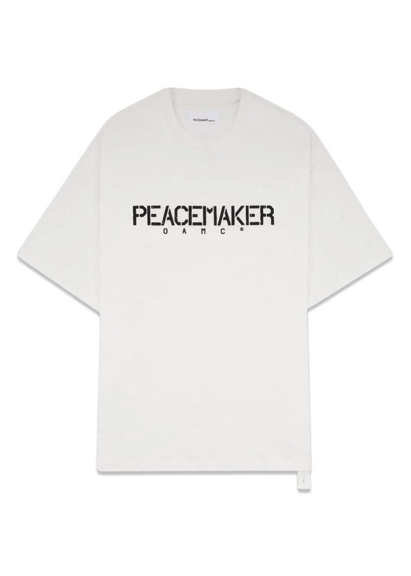 Regular Tee Stencil Print - White-T-shirts-OAMC Peacemaker-Butler Loftet