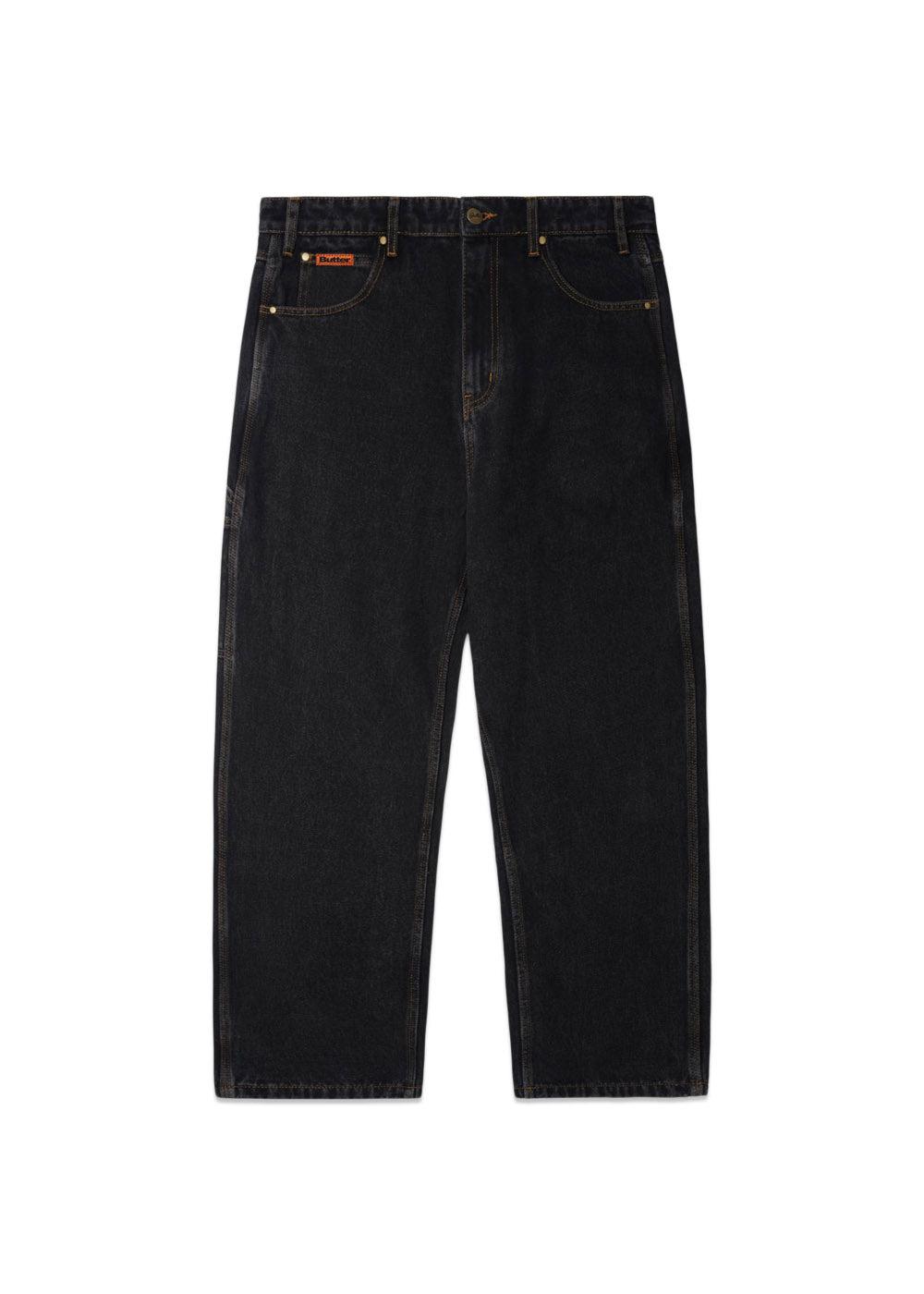 Relaxed denim jeans - Washed Black