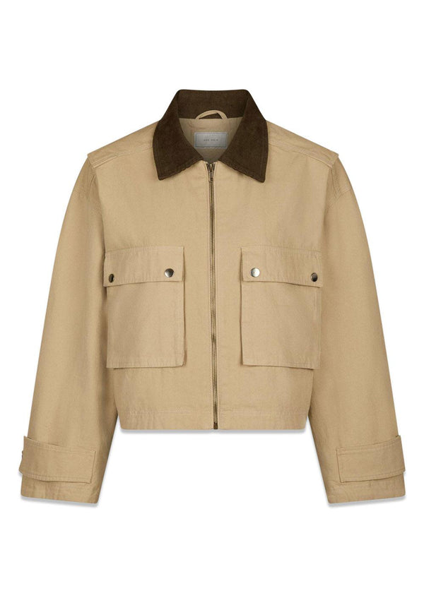 Rivera Canvas Boxy Jacket - Sand-Outerwear-Neo Noir-Butler Loftet