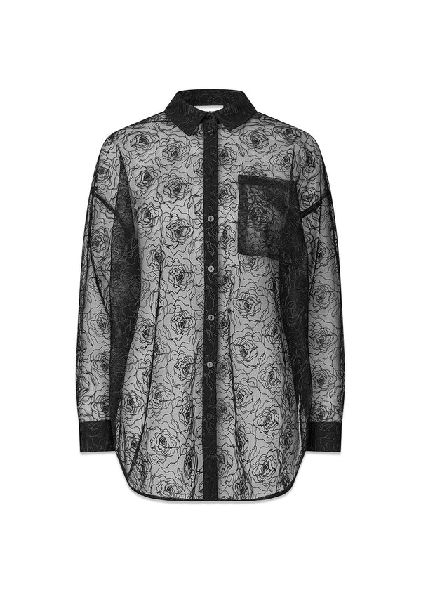 Roccomd long shirt - Black-Shirts-Modström-Butler Loftet