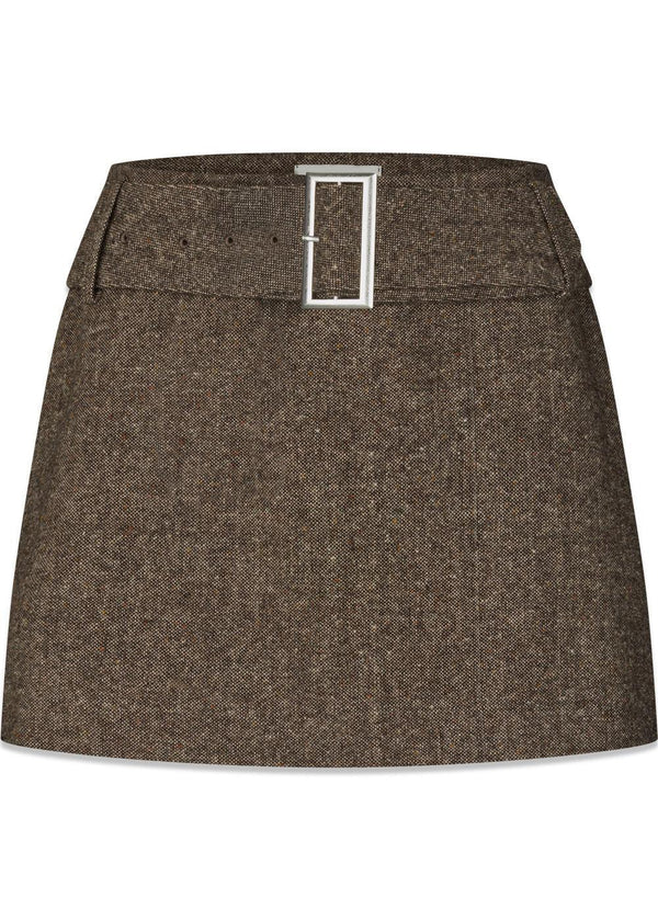 Rockymd skirt - Dark Brown Melange-Skirts-Modström-Butler Loftet