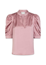 Roella Heavy Sateen Blouse - Evening Rose-Blouses-Neo Noir-Butler Loftet