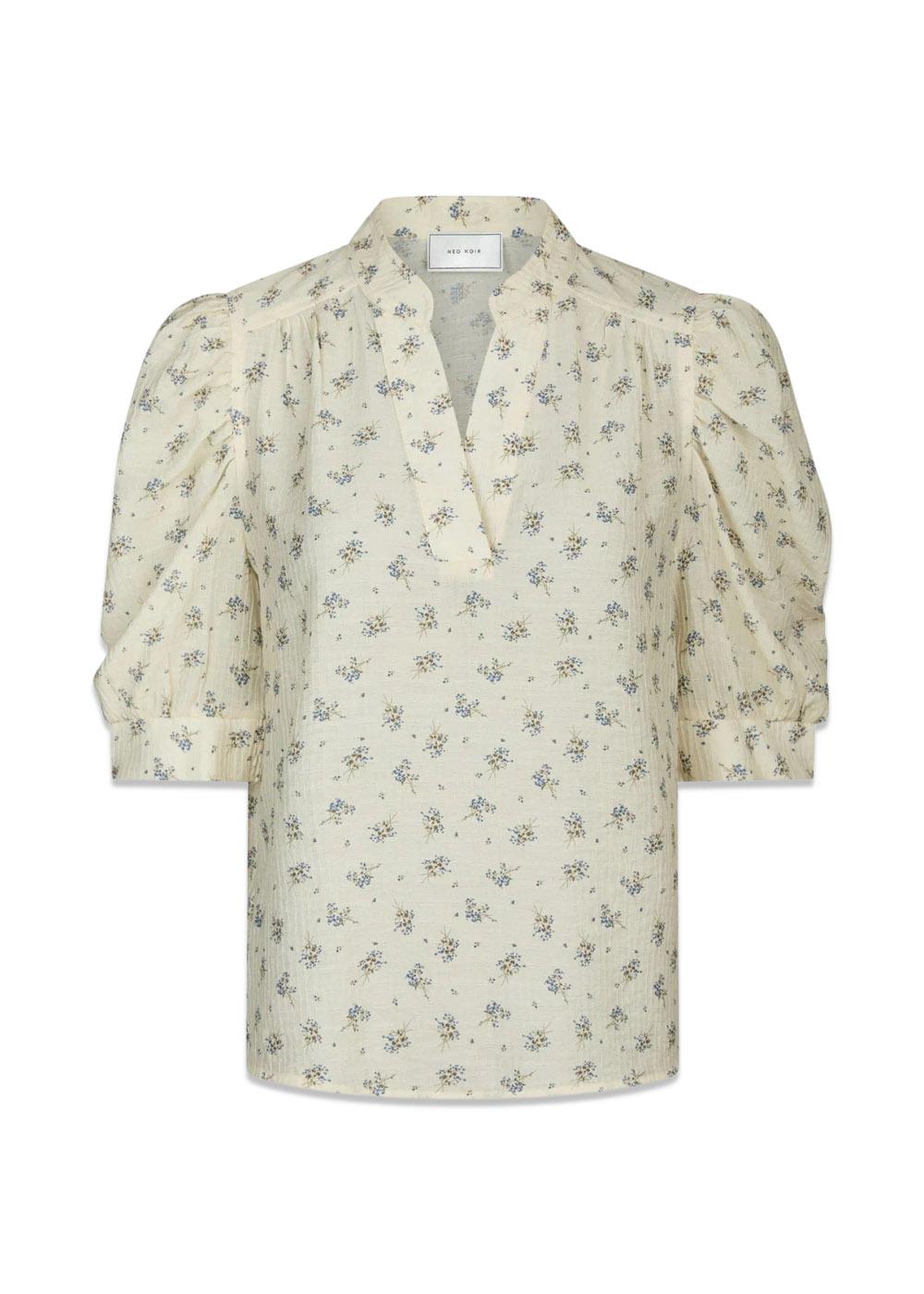 Roella Soft Fleur Blouse - Creme-Blouses-Neo Noir-Butler Loftet