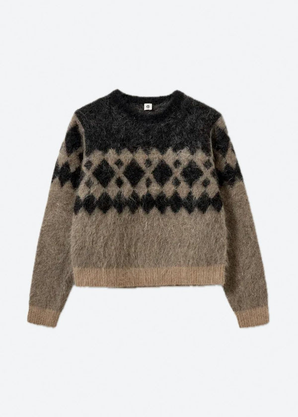 Roma Argyle Knit - Print-Knitwear-The Garment-Butler Loftet