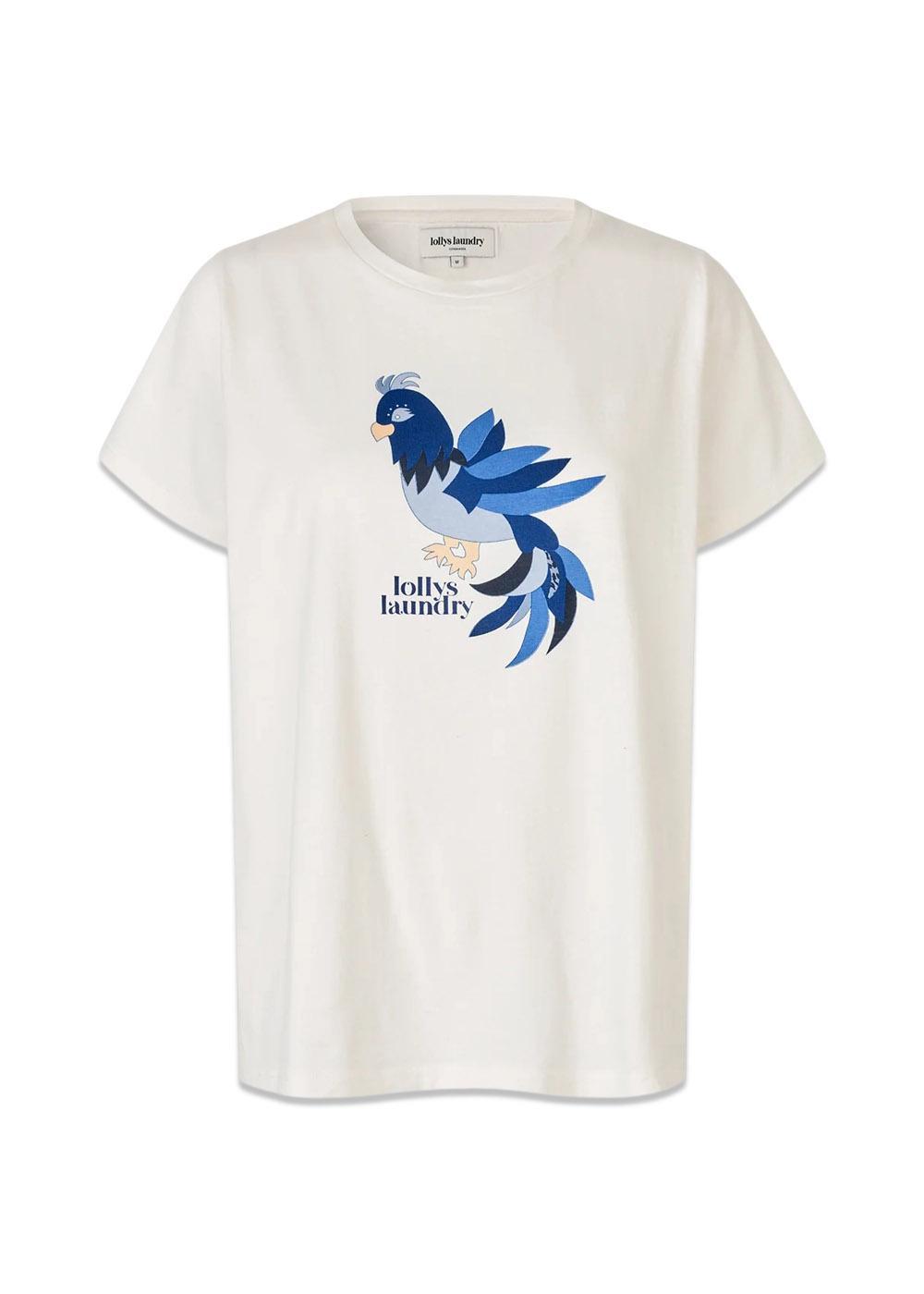 RomaLL Tee SS. - White-T-shirts-Lollys Laundry-Butler Loftet