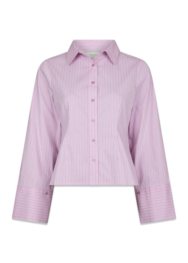 Rosa Shadow Stripe Shirt - Light Pink-Shirts-Neo Noir-Butler Loftet