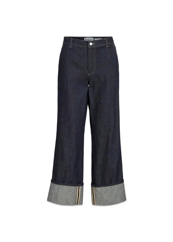 Roumartine rw 7/8 s-f denim - Dark Denim Blue-Jeans-ROUGE EDIT-Butler Loftet