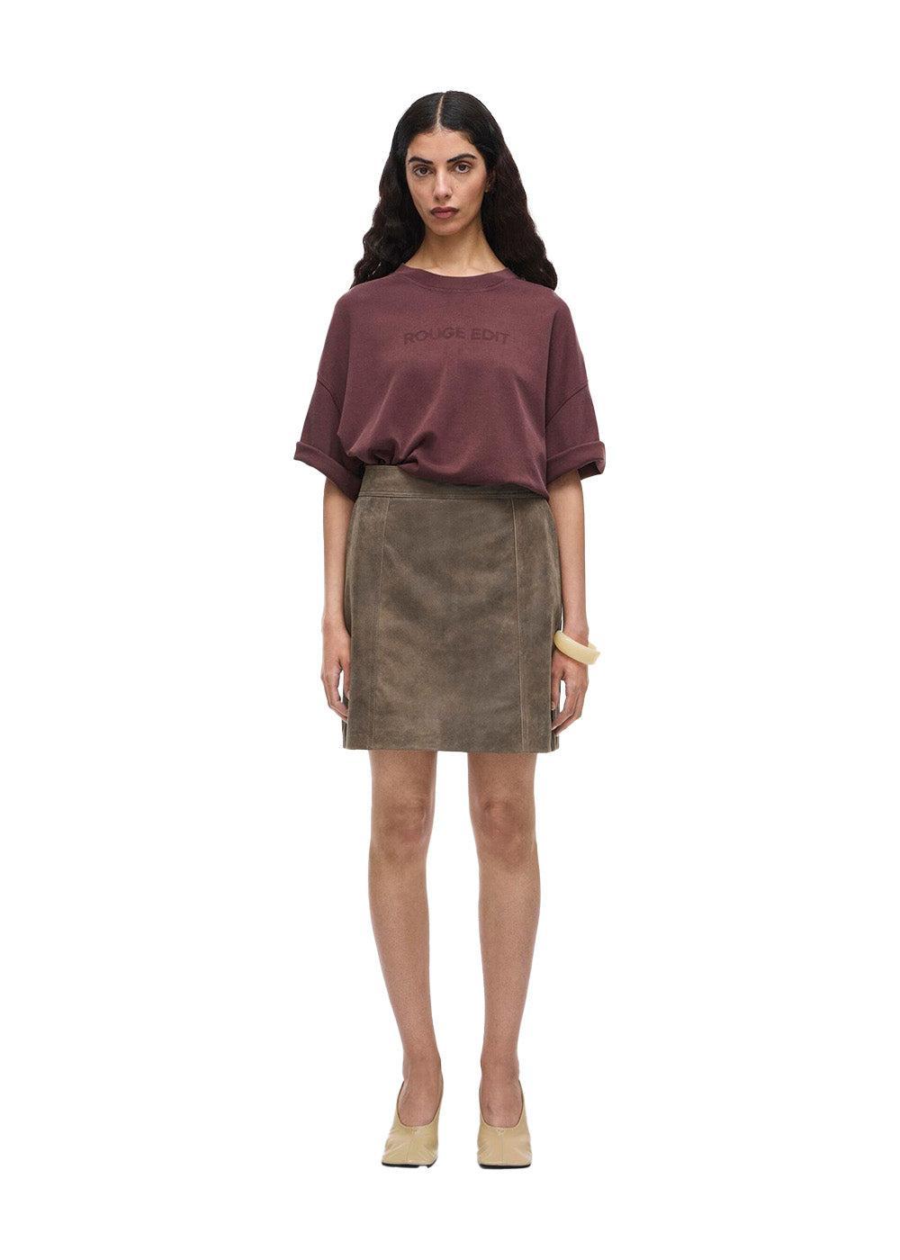 Rousophias ss o-neck tee - Decadent Chokolate-T-shirts-ROUGE EDIT-Butler Loftet