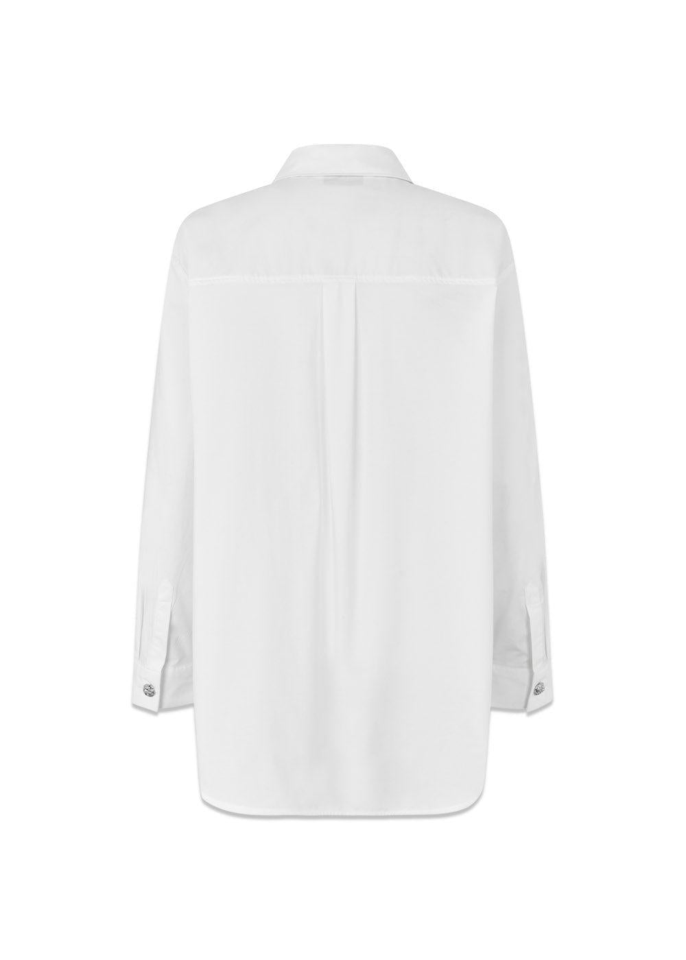 Rowanmd solid shirt - Soft White-Shirts-Modström-Butler Loftet
