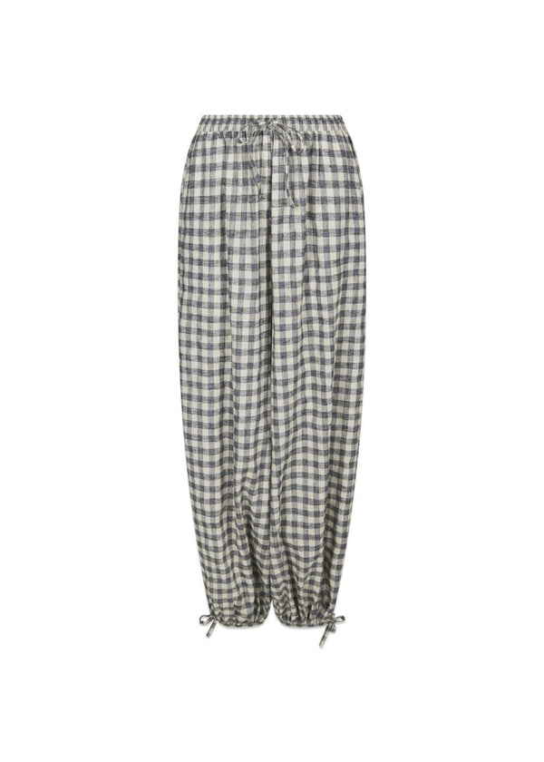 Roxane Balloon Check Pants - Black-Pants-Neo Noir-Butler Loftet