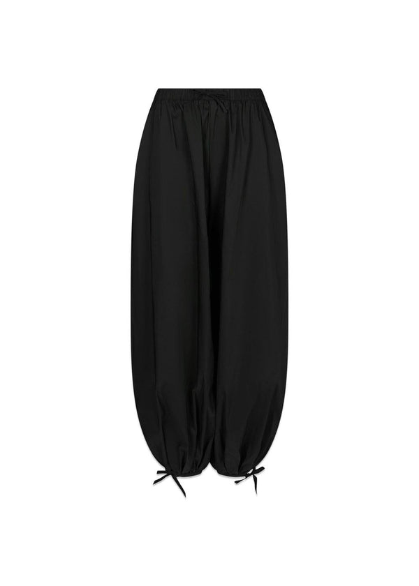 Roxane Balloon Poplin Pants - Black-Pants-Neo Noir-Butler Loftet