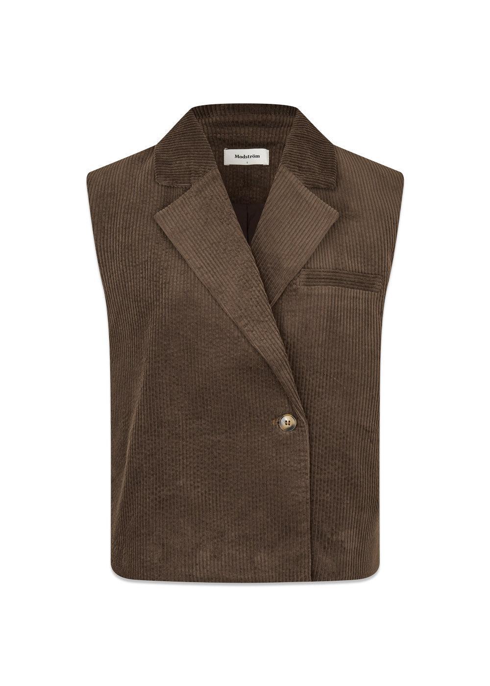 Roycemd vest - Seal Brown-Blazers-Modström-Butler Loftet