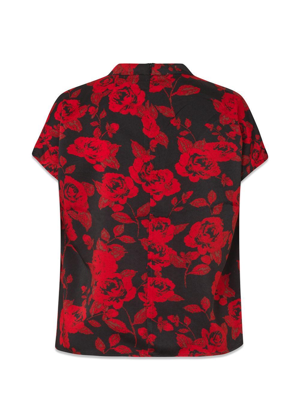 Ruthiemd print SS top - Racing Rose-Top-Modström-Butler Loftet