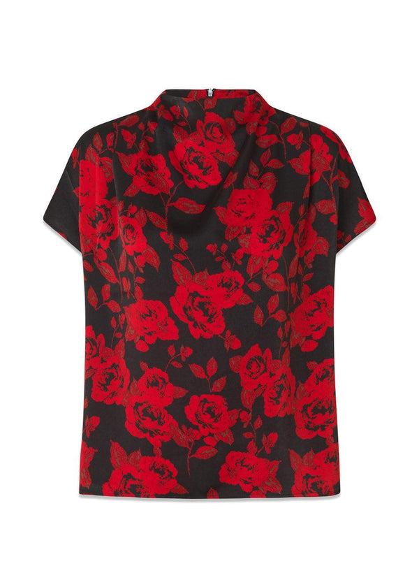 Ruthiemd print SS top - Racing Rose-Top-Modström-Butler Loftet