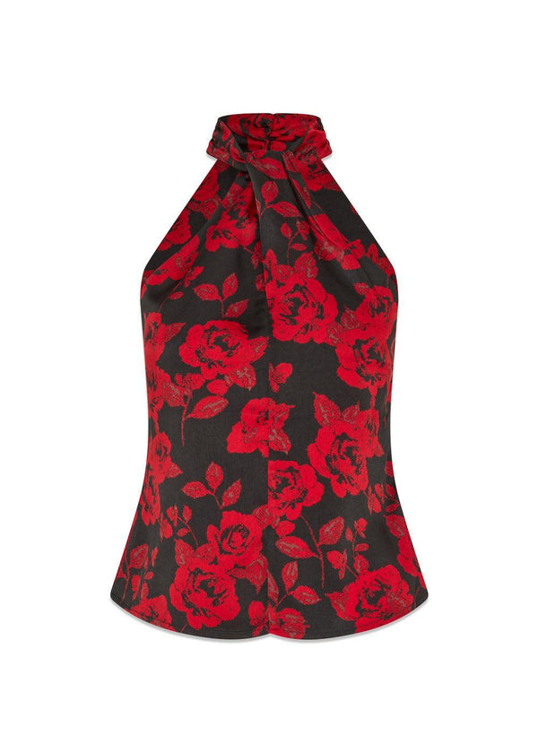 Ruthiemd print top - Racing Rose-Top-Modström-Butler Loftet