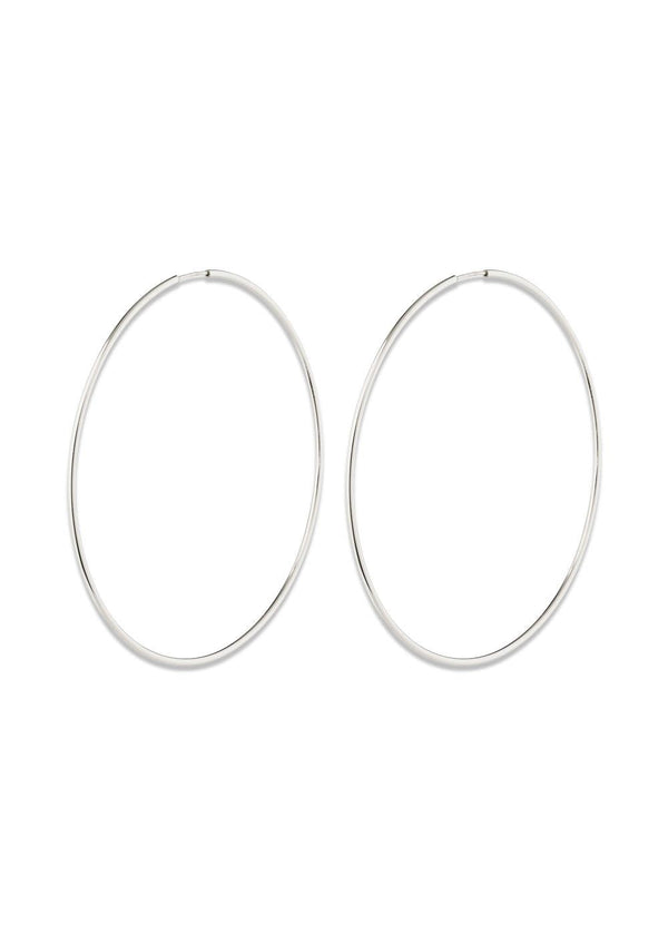 SANNE X-large hoop earrings silver-plated - Silver Plated-Jewellery-Pilgrim-Butler Loftet