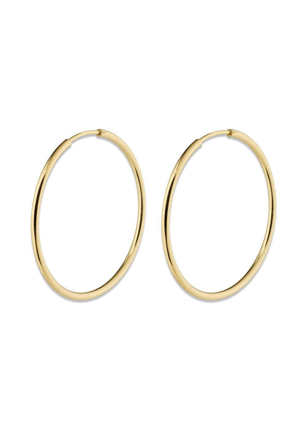 SANNE medium hoop earrings gold-plated - Gold Plated-Jewellery-Pilgrim-Butler Loftet