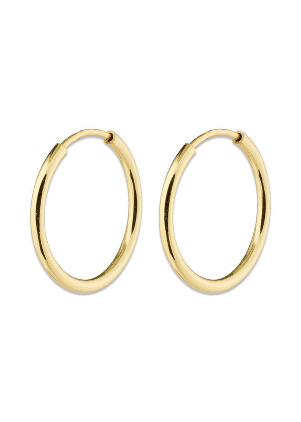 SANNE mini hoop earrings gold-plated - Gold Plated-Jewellery-Pilgrim-Butler Loftet
