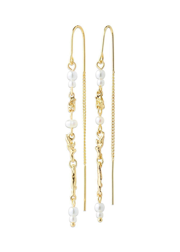 SLOAN chain earrings gold-plated - Gold Plated-Jewellery-Pilgrim-Butler Loftet