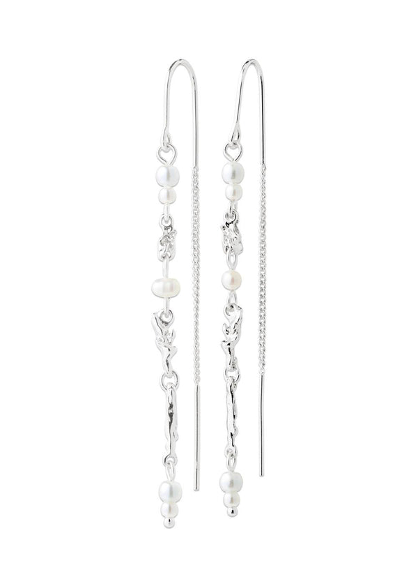 SLOAN chain earrings silver-plated - Silver Plated-Jewellery-Pilgrim-Butler Loftet