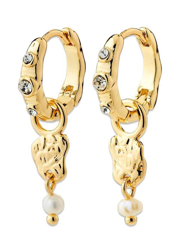 SLOAN earrings gold-plated - Gold Plated-Jewellery-Pilgrim-Butler Loftet