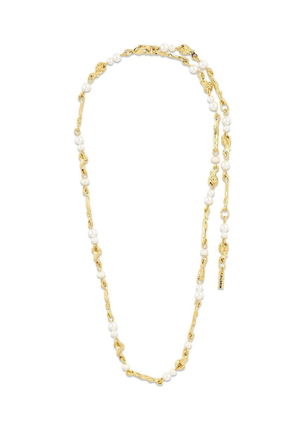 SLOAN pearl necklace gold-plated - Gold Plated-Jewellery-Pilgrim-Butler Loftet