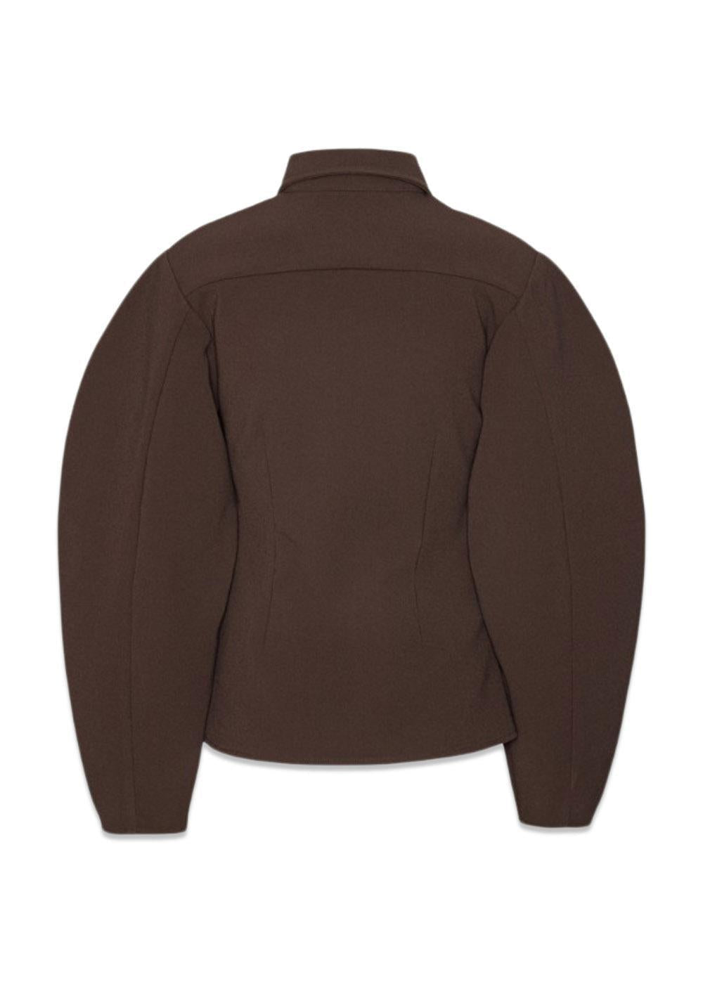 SUITING FITTED SHIRT - Chicory Coffee-Shirts-Rotate-Butler Loftet