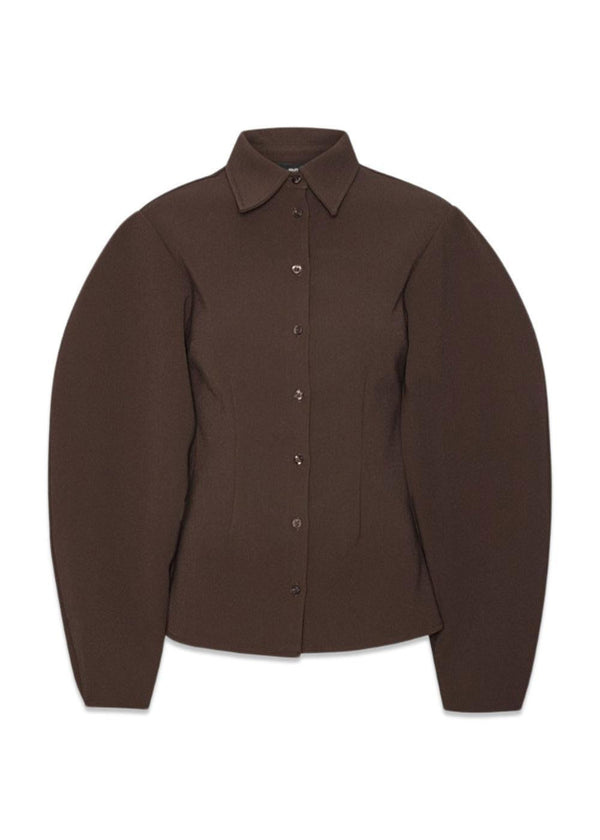 SUITING FITTED SHIRT - Chicory Coffee-Shirts-Rotate-Butler Loftet