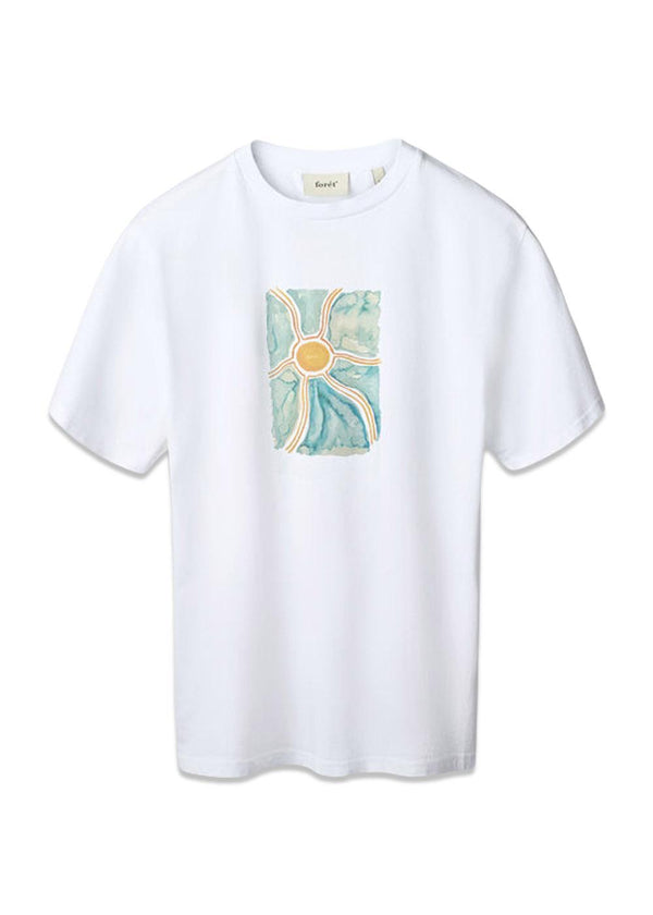 SUN T-SHIRT - White Sunshine-T-shirts-Forét-Butler Loftet