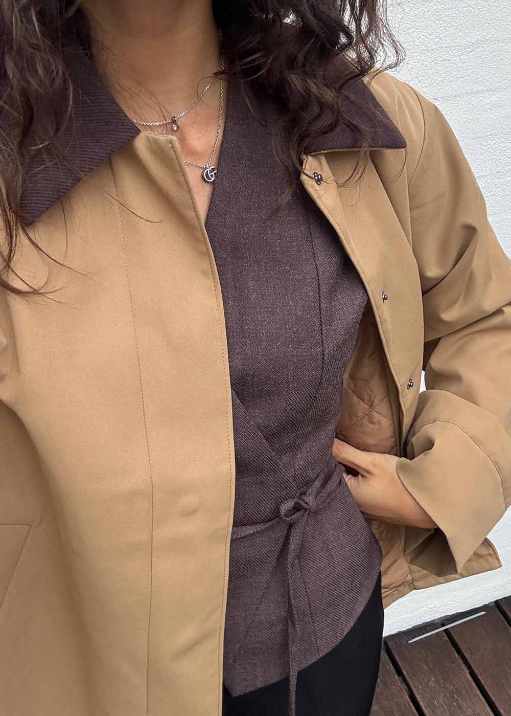 Samara Butler Samara Melange Waistcoat - Brown Melange – Butler Loftet NO