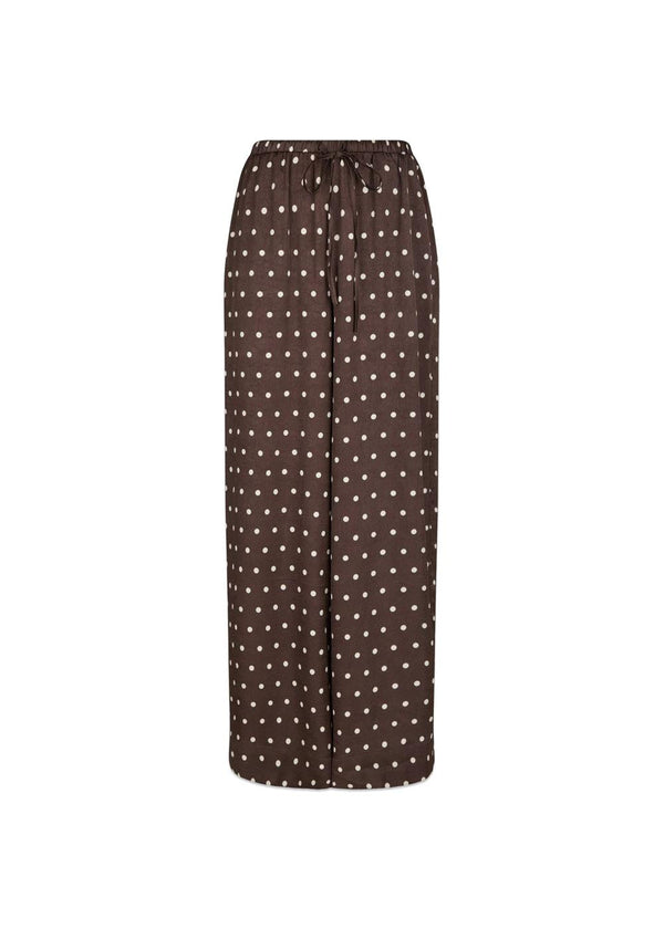 Sebba Big Dot Pants - Dark Brown-Pants-Neo Noir-Butler Loftet