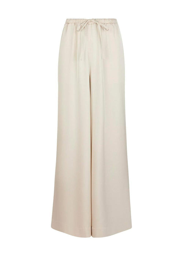 Sebba Satin Pants - Ivory-Pants-Neo Noir-Butler Loftet