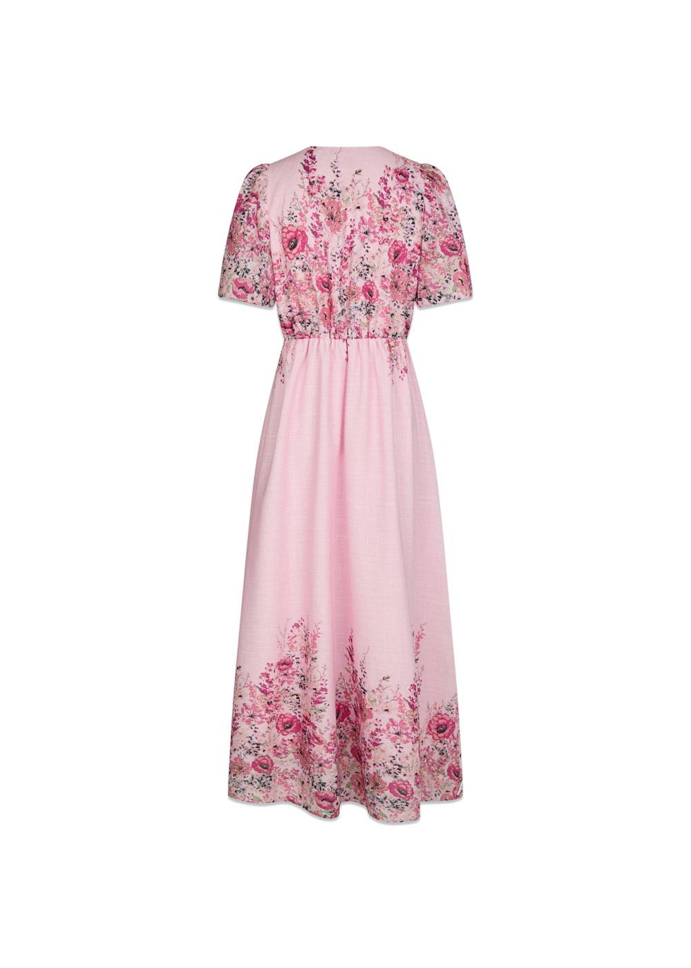 Serna Flower Print Dress - Light Pink-Dress-Neo Noir-Butler Loftet