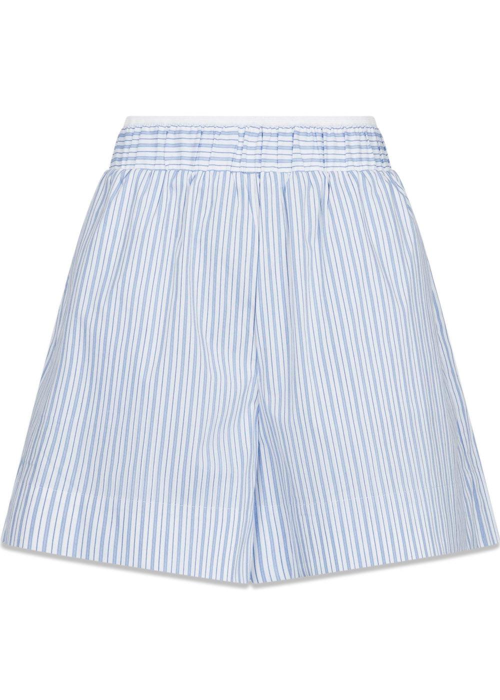 Shady Stripe Shorts - Light Blue-Shorts-Neo Noir-Butler Loftet