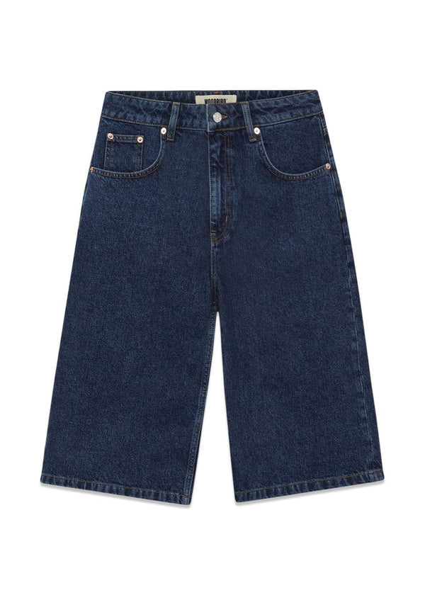 Shan 90s Rinse Shorts - 90S Blue-Shorts-Woodbird-Butler Loftet