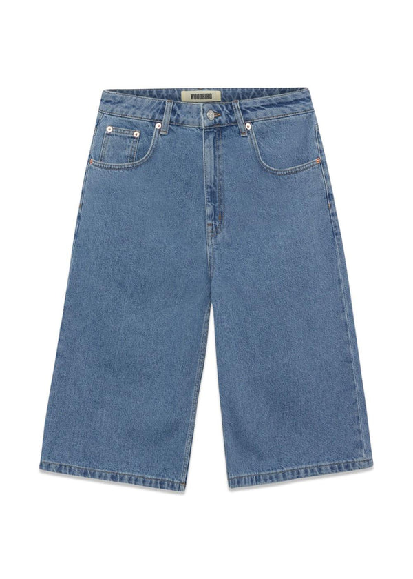 Shan Stone Wash Shorts - Stone Blue-Shorts-Woodbird-Butler Loftet