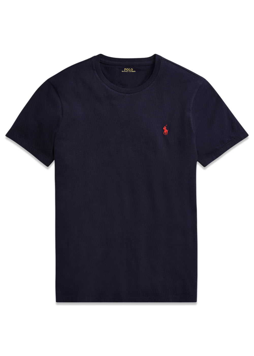 Short Sleeve Custom Slim Fit T-Shirt - Blue-T-shirts-Ralph Lauren-Butler Loftet