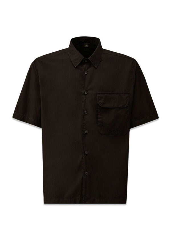 Short Sleeve - Popeline - Total Eclipse-Shirts-C.P. Company-Butler Loftet