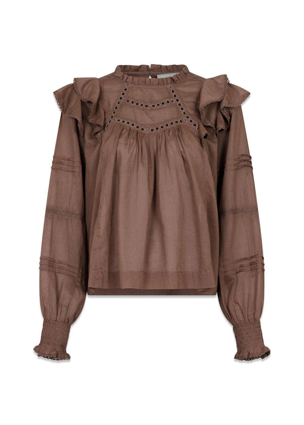 Simkie S Voile Blouse - Light Brown