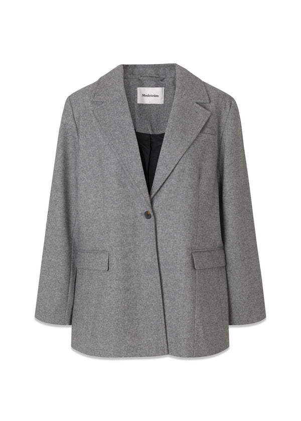 Simonmd jacket - Black Melange-Outerwear-Modström-Butler Loftet