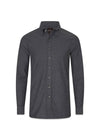 Oscar Jacobsons Slim Fit Short BD Brushed Flannel - Earth Grey. Køb shirts her.