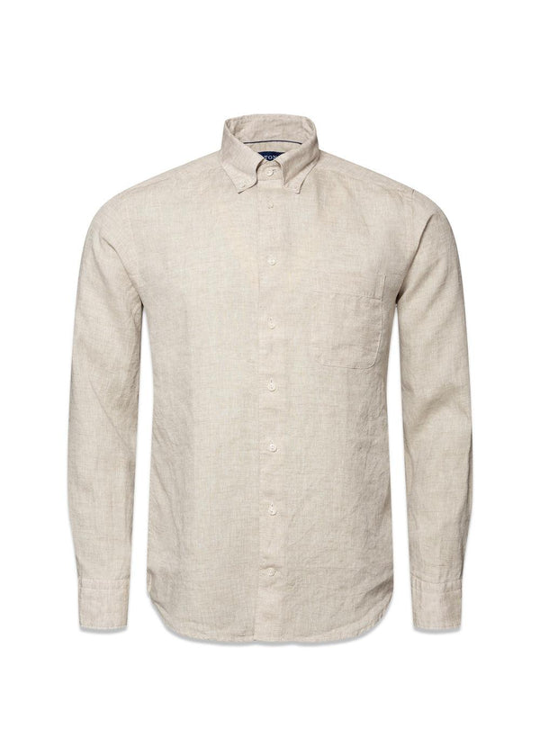 Etons Slim Linen Shirt - Beige. Køb shirts her.