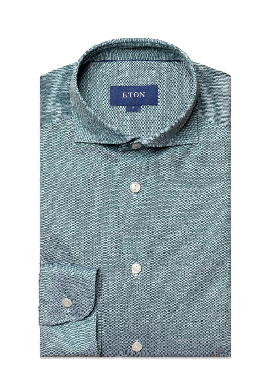 Slim-Pique Shirt - Green Shirts83_10000396868_Green_M7313582585388- Butler Loftet
